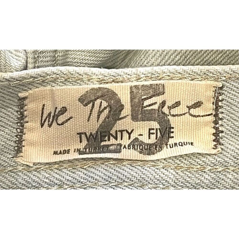 Free People We The Free Maggie Jeans Women's 25 Blue Distressed Mid-Rise Crop - Picture 9 of 16